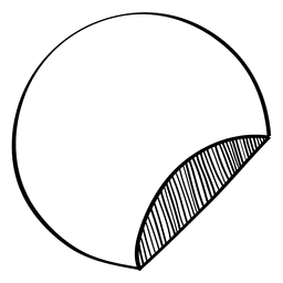 Etiqueta de doodle girada Desenho PNG