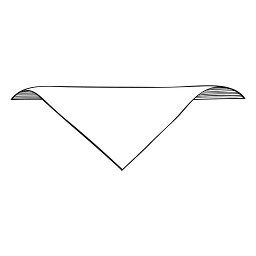 Rótulo de doodle de triângulo invertido Desenho PNG