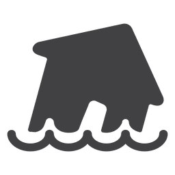 Casa de inundación Diseño PNG