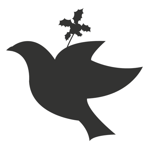 Icono de Navidad paloma voladora Diseño PNG