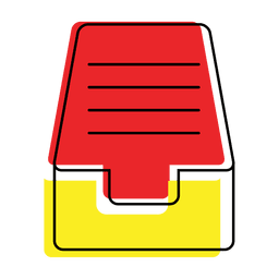 Icono de archivos de carpeta colorida Diseño PNG