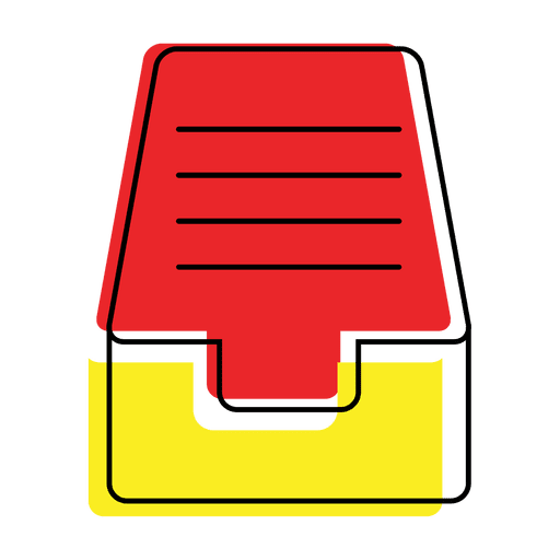 Icono de archivos de carpeta colorida Diseño PNG