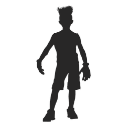 Frankenstain children costume silhouette PNG Design