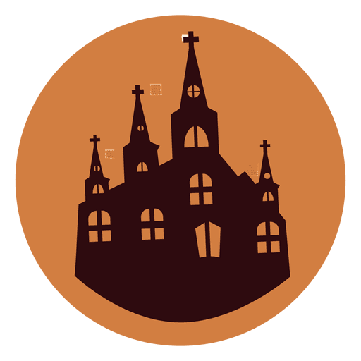 Frankenstein castle circle icon - Transparent PNG SVG 