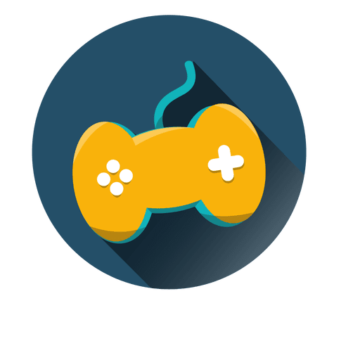 Gaming controller round icon PNG Design