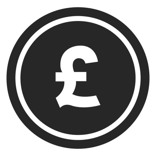 Gbp pound coin icon - Transparent PNG & SVG vector file