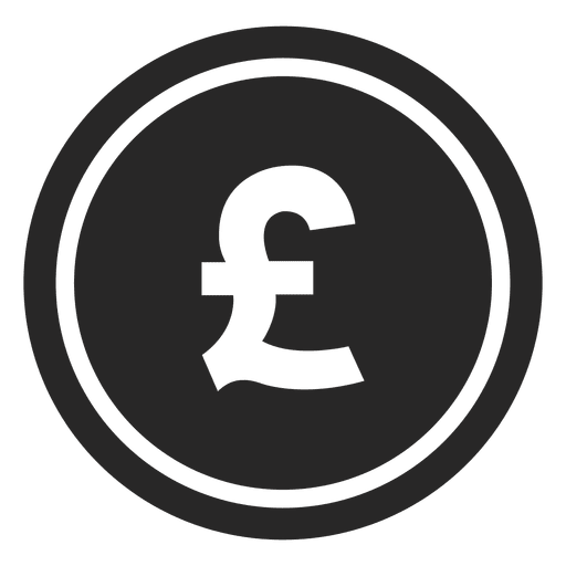 Gbp pound coin icon PNG Design