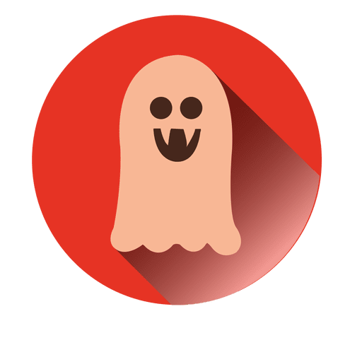 Ghost round icon PNG Design