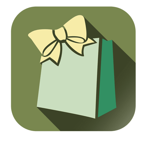 Download Gift bag square icon - Transparent PNG & SVG vector file