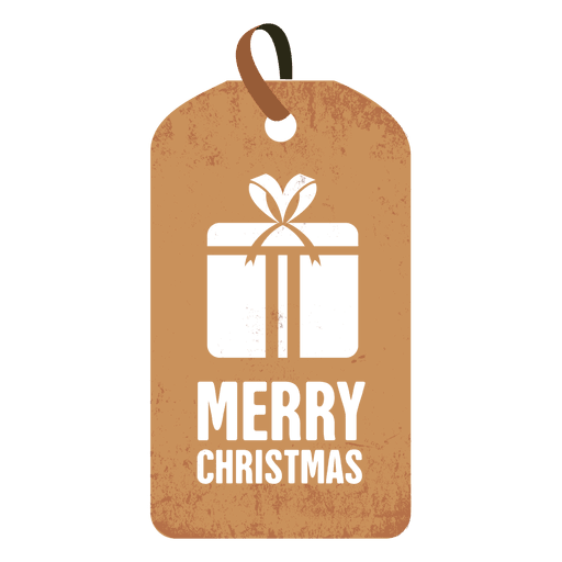 Gift box christmas tag  Transparent PNG & SVG vector file