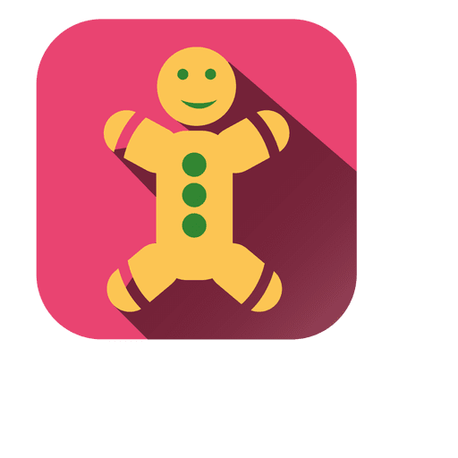 Gingerbread square icon PNG Design