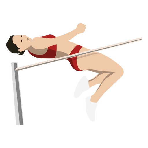 Girl high jump cartoon Transparent PNG & SVG vector file