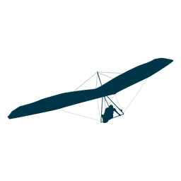 Glider silhouette PNG Design