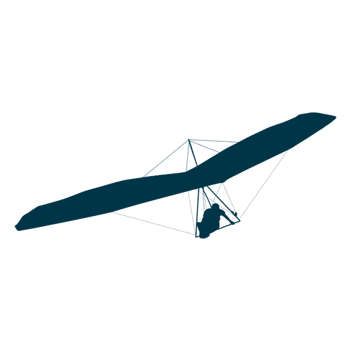 Segelflugzeug Silhouette PNG-Design