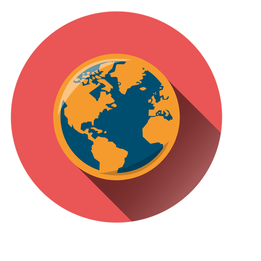 Globe circle icon