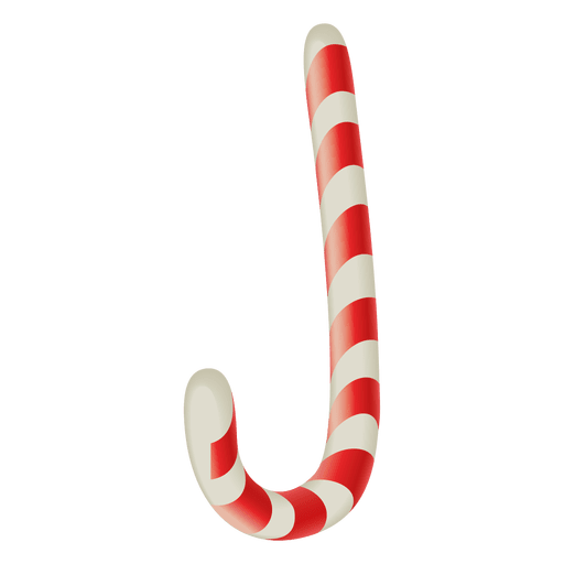 Glossy candy cane PNG Design