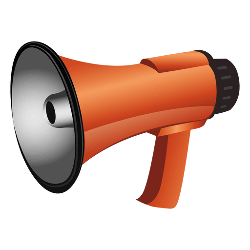 Megafone brilhante Desenho PNG