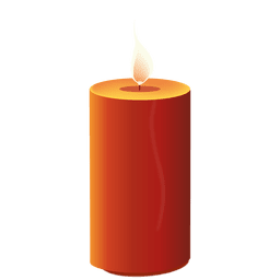 Glossy Red Candle Light PNG & SVG Design For T-Shirts