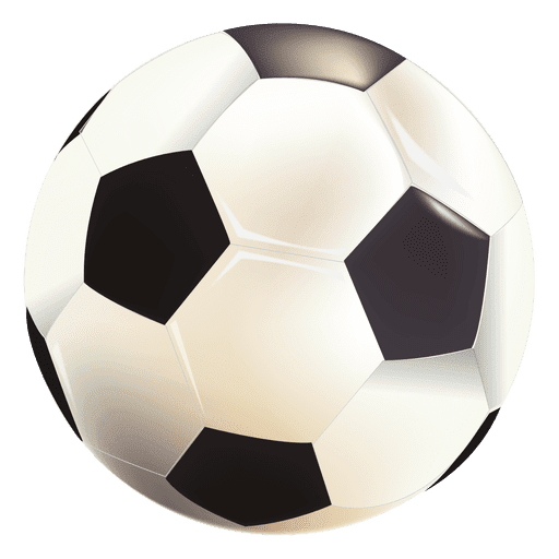 Glossy soccer ball PNG Design