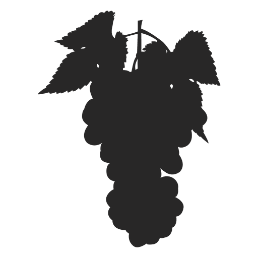 Grapes silhouette PNG Design