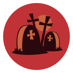 Icono de círculo de cementerio Diseño PNG Transparent PNG