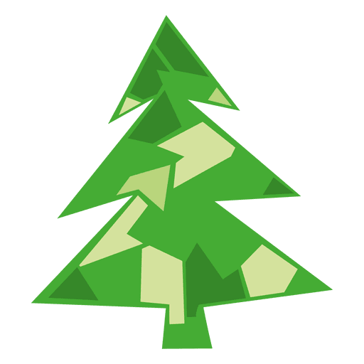 Ícone de árvore de natal verde Desenho PNG
