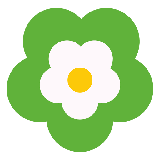 Icono de flor verde