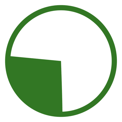 Grünes Kreisdiagramm PNG-Design