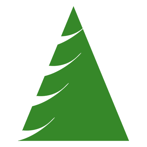 Green pine tree icon