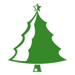 Árbol de Navidad simbólico verde Diseño PNG