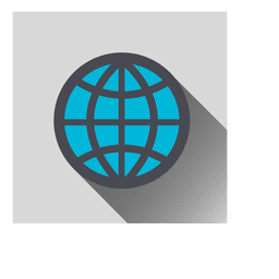 Grade ícone quadrado de terra Desenho PNG