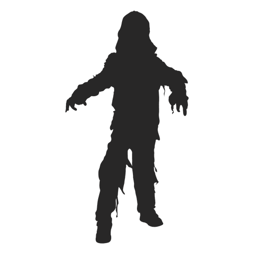 Halloween ghost costume silhouette PNG Design