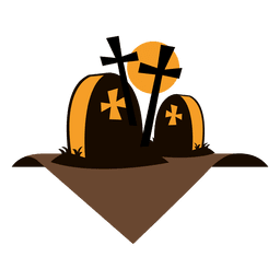 Etiqueta do cemitério de Halloween Desenho PNG