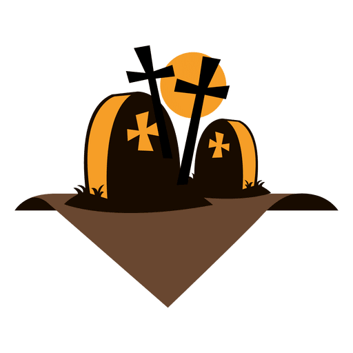 Halloween Friedhofsetikett PNG-Design