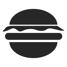 Icono plano hamburguesa Diseño PNG
