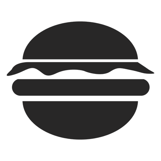 Hamburger flache Ikone PNG-Design