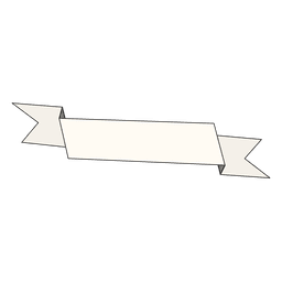 Cinta blanca dibujada a mano Diseño PNG