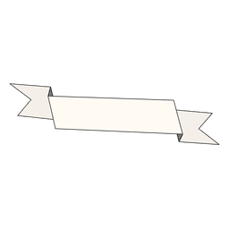 transparent white ribbon banner