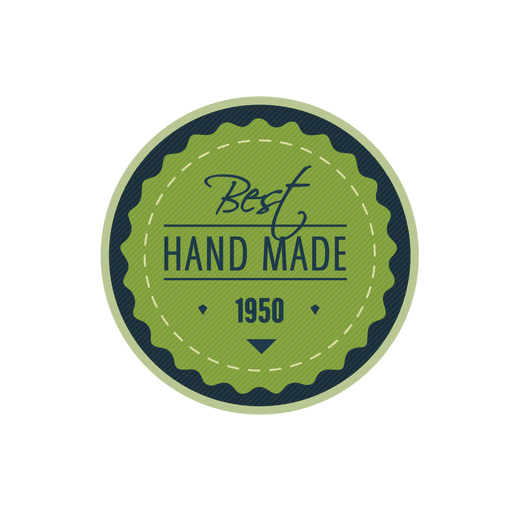 Hand made badge PNG Design
