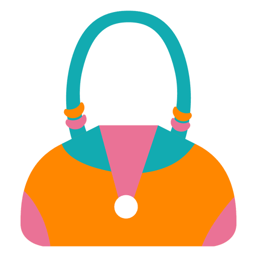 Handbag woman fashion colorful PNG Design