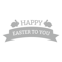 Glückliches Osterkreide-Abzeichen 1 PNG-Design