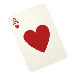 Corazón naipe Diseño PNG