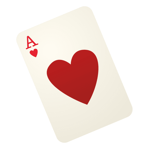 Heart playing card PNG Design