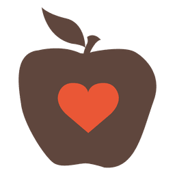 Apfelikone erhitzen PNG-Design