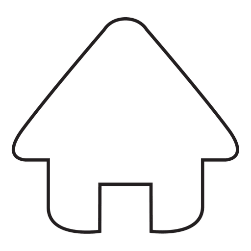 Home stroke icon PNG Design