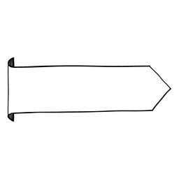 Rótulo de doodle horizontal Desenho PNG