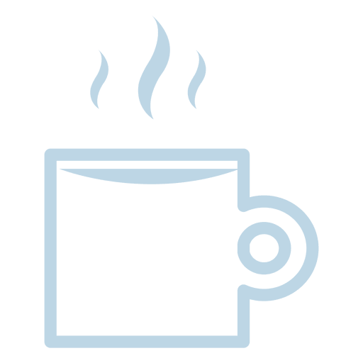 Ícone da linha de café quente Desenho PNG