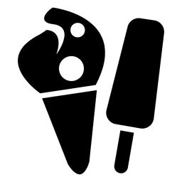 Ice cream icon PNG Design