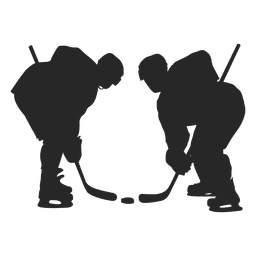 Eis hokey Spieler Silhouette PNG-Design