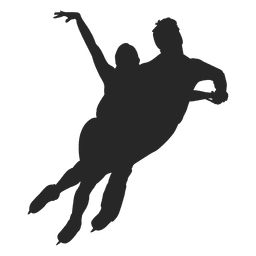 Eislaufen Tanzpaar PNG-Design